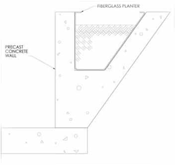 Parking Structure Planter - Style C